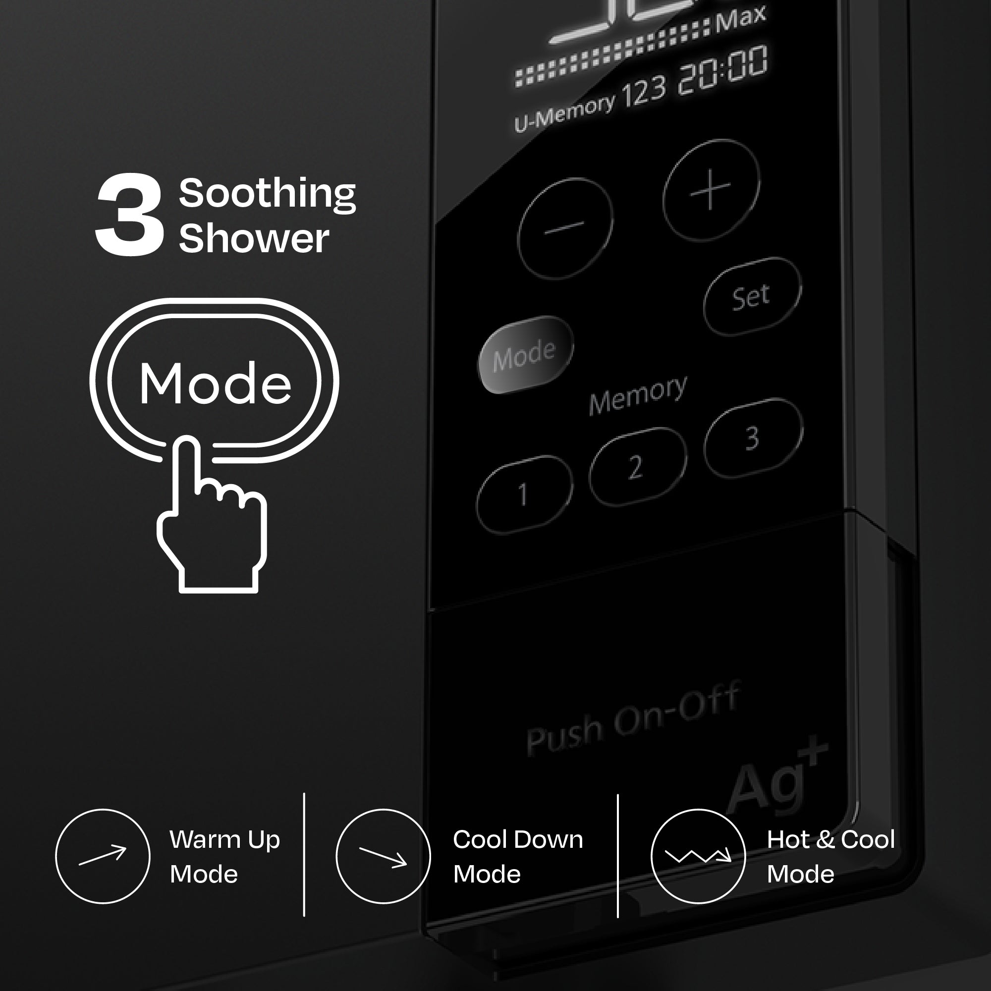 Instant Water Heater with LCD Corner Control