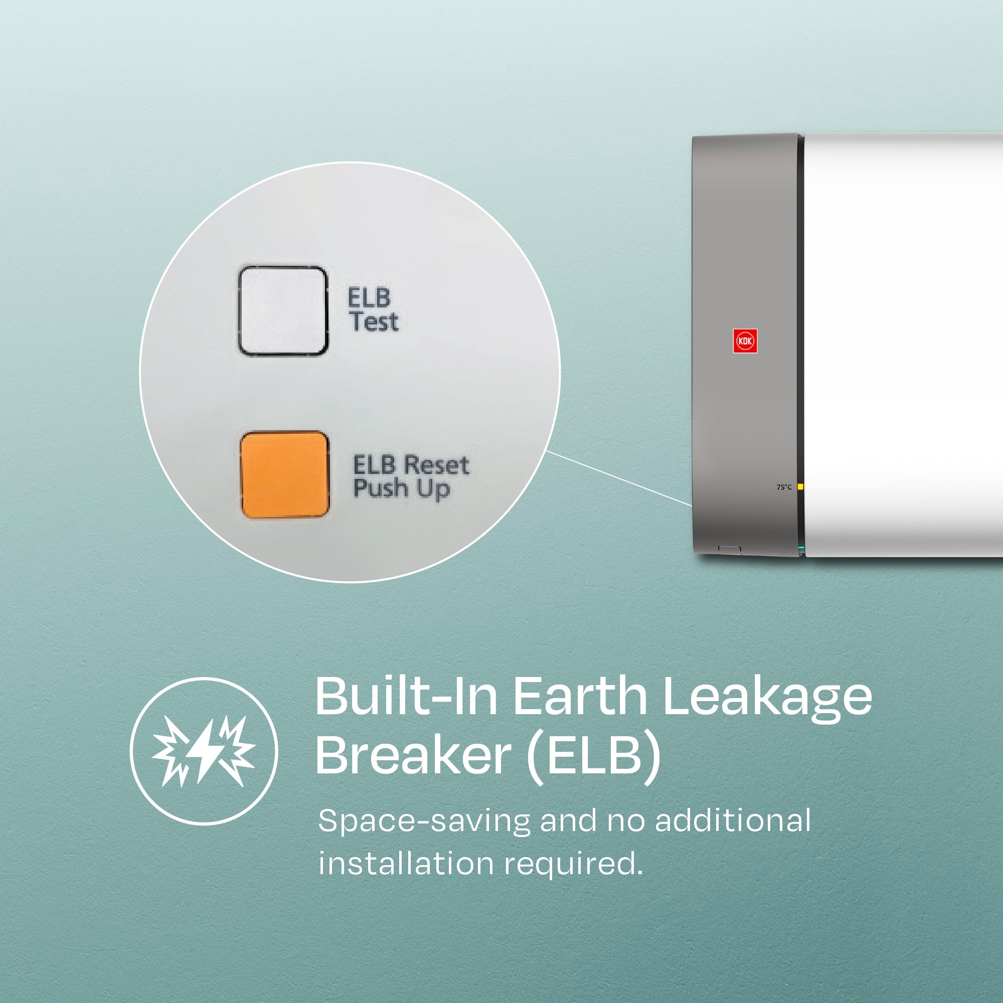Storage Water Heater with Long Lasting Durability Tank (30L)