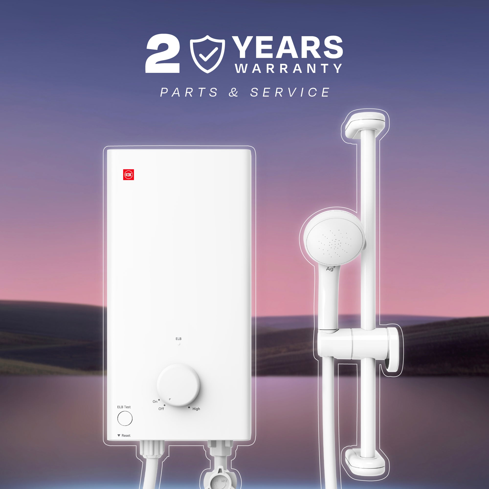 Instant Water Heater with One Knob Simple Control