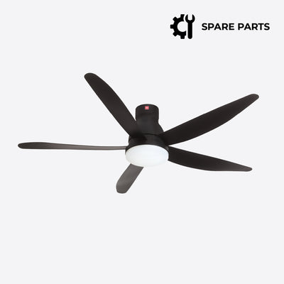 U60FW 5-Blades Remote Control DC Ceiling Fan with LED Light Spare Parts