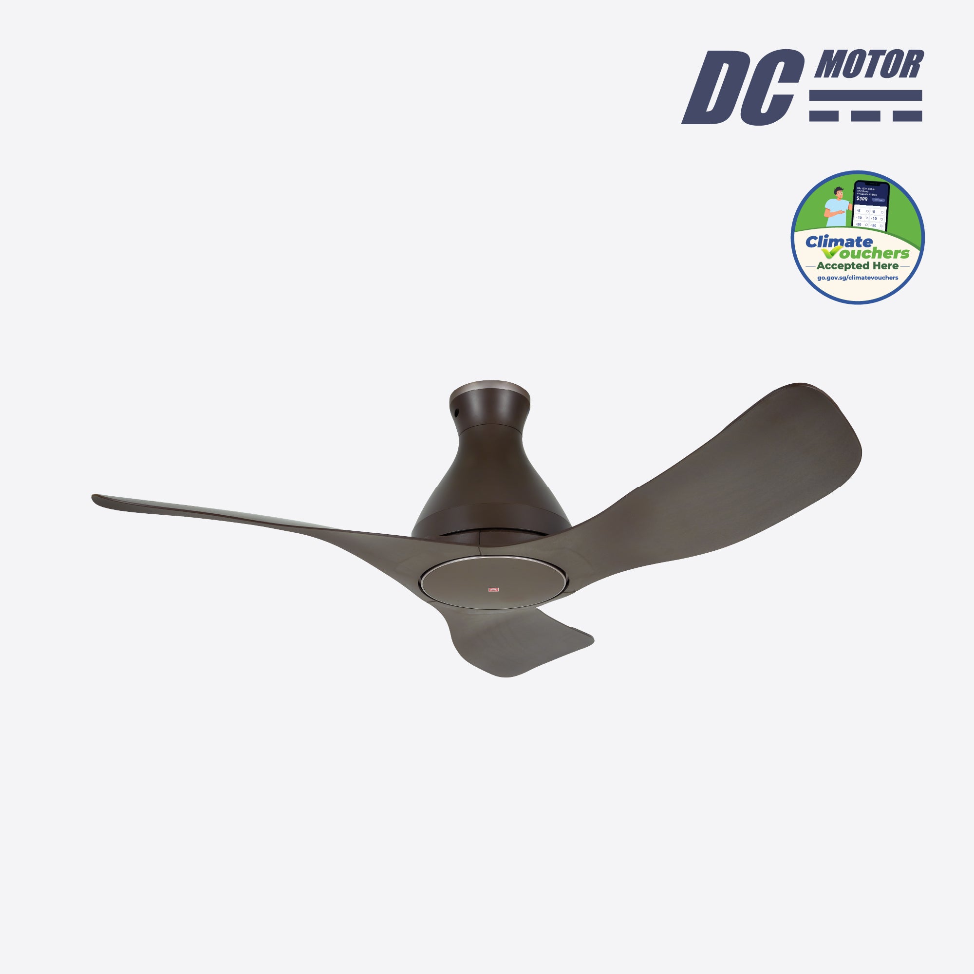 3-Blades Wifi-Control DC Ceiling Fan (120cm)