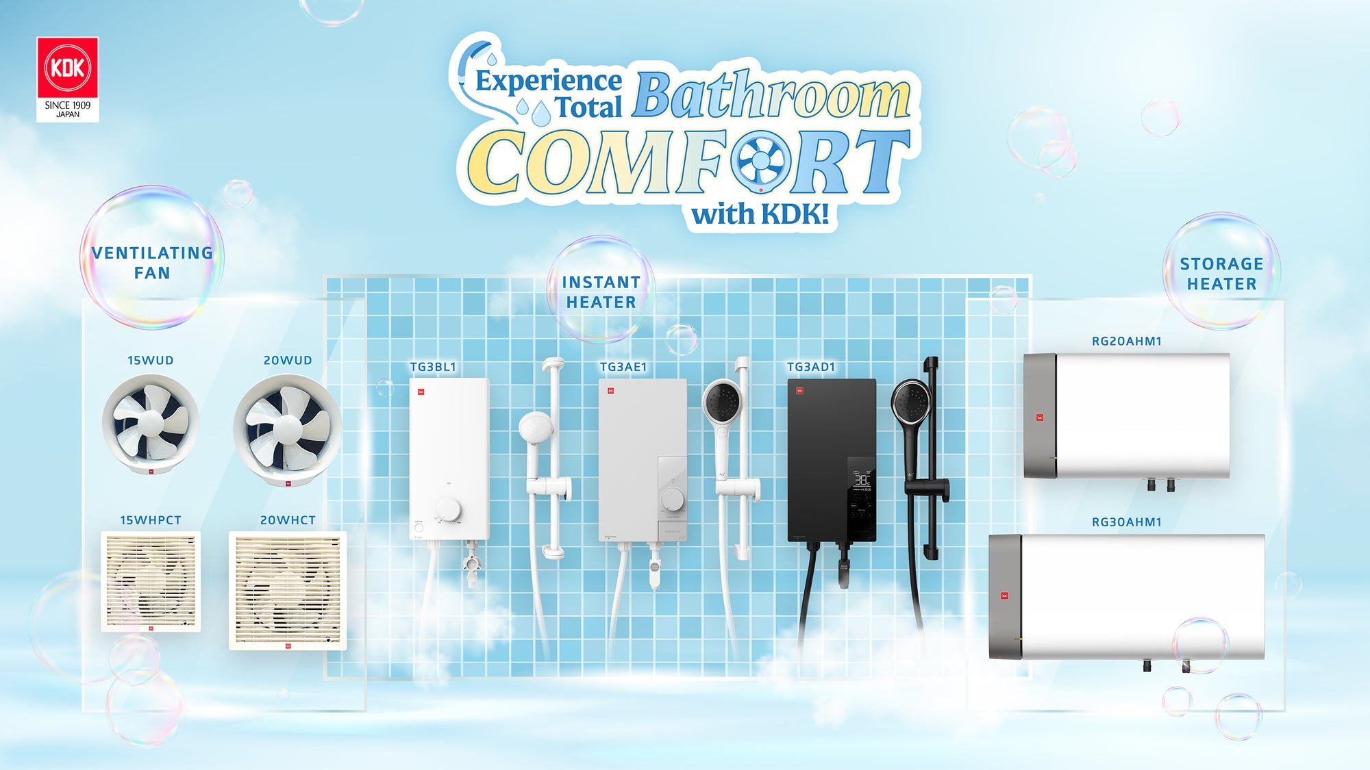 Experience the Total Bathroom Comfort with KDK