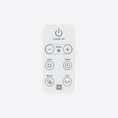 8-speed DC Wall Fan with Remote Control (40cm/16”)
