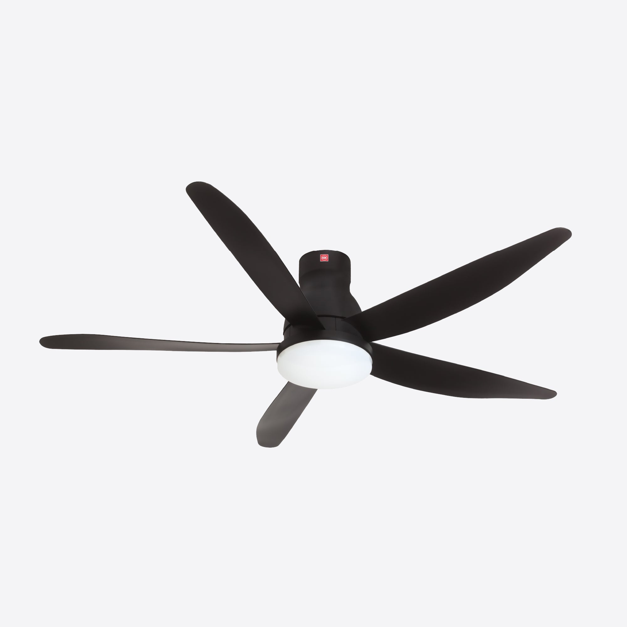 5-Blades Remote Control DC Ceiling Fan with LED Light (150cm