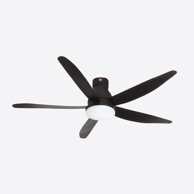 5-Blades Remote Control DC Ceiling Fan with LED Light (150cm)